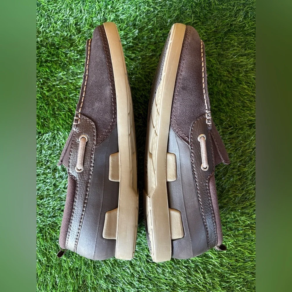 CROCS Men’s Santa Cruz Casual Loafer Shoe-Size: 9-Color: Brown/Tan-Preowned, VGC